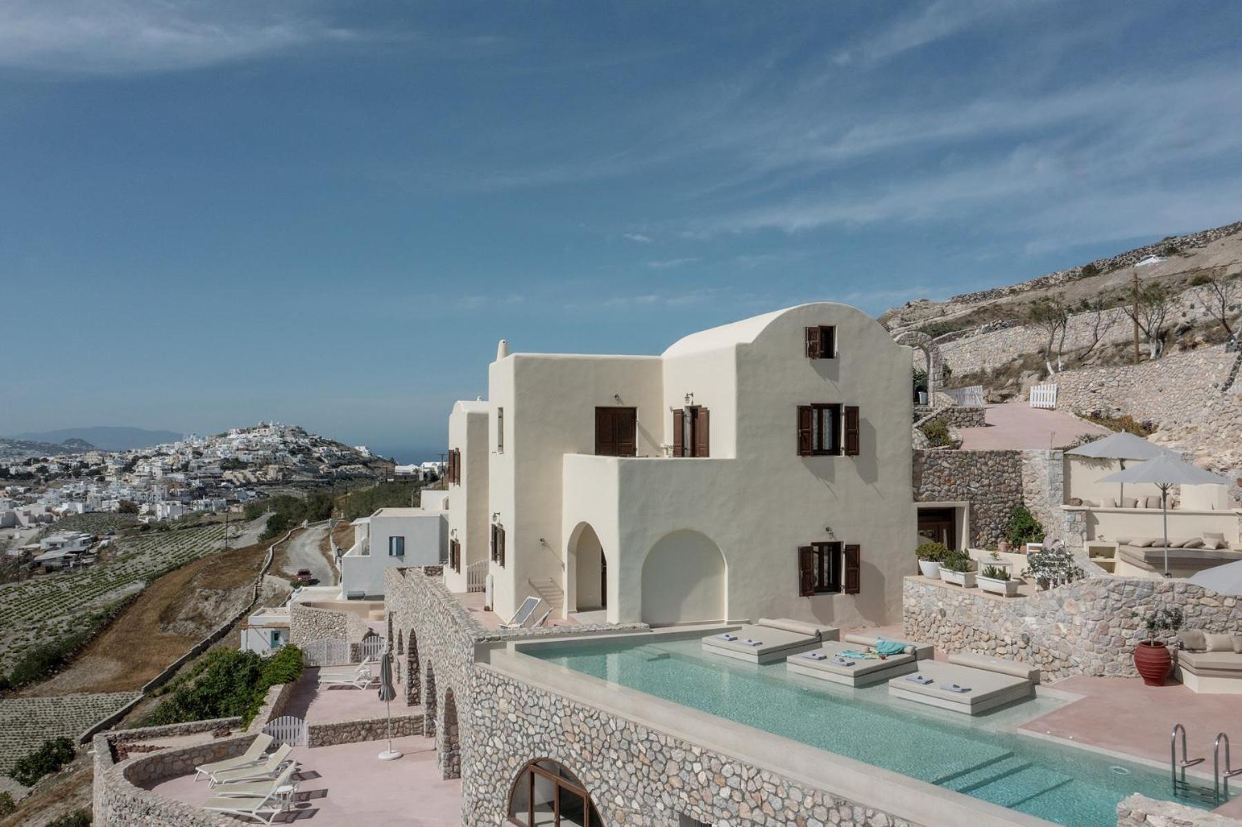 Zatrikion Santorini Villas Pyrgos Kallistis Luaran gambar